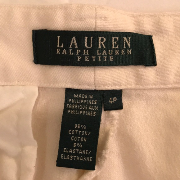 L. Ralph Lauren Ivory Jean Capri Pants 4P - Picture 7 of 7